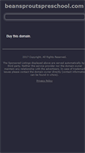 Mobile Screenshot of beansproutspreschool.com