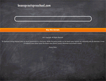 Tablet Screenshot of beansproutspreschool.com